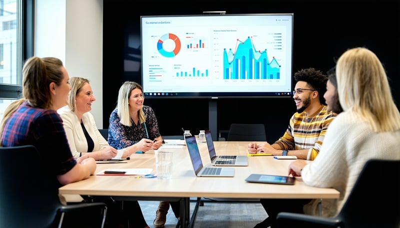 SmartScaled team collaborating on a growth strategy